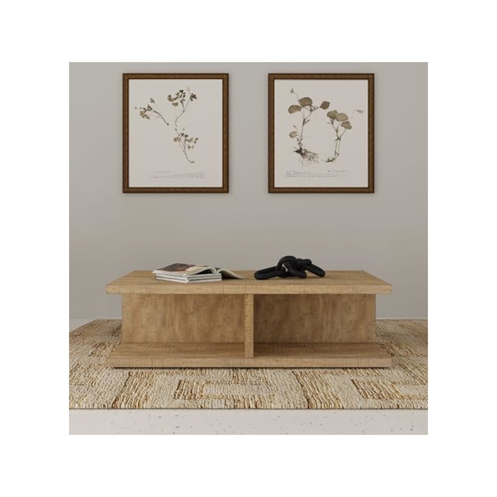 Cortona Square Engineered Wood Cocktail Coffee Table Mango. Picture 2