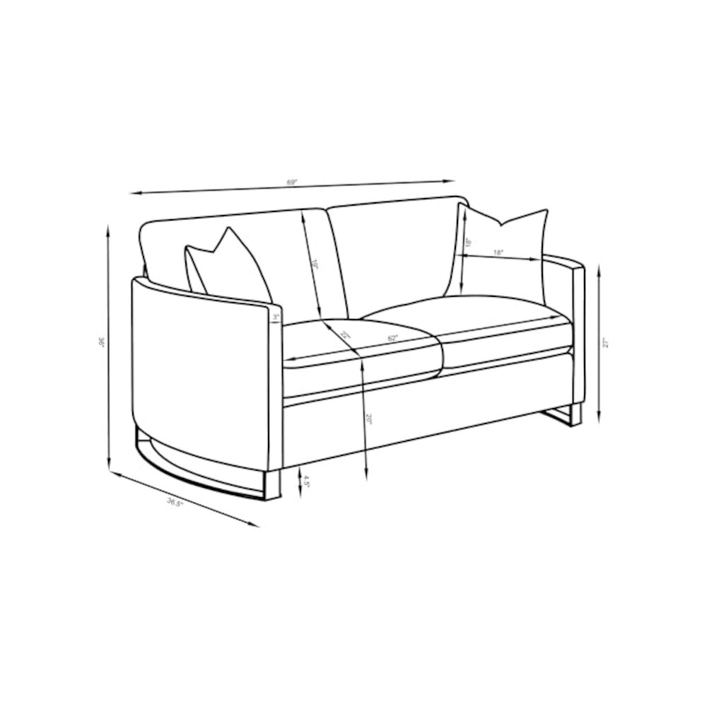 Corliss 2-piece Velvet Upholstered Sofa Set Camel. Picture 10