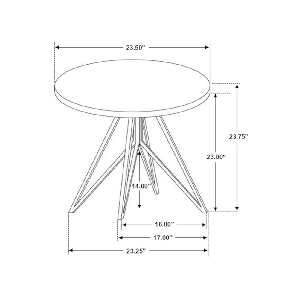 Hadi 2-piece Round SmartTop Coffee and End Table Set Cement. Picture 3