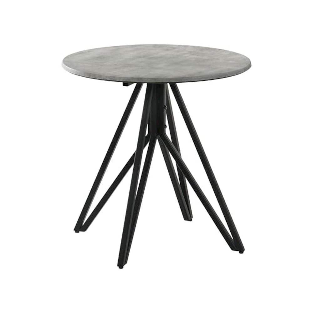 Hadi 2-piece Round SmartTop Coffee and End Table Set Cement. Picture 4