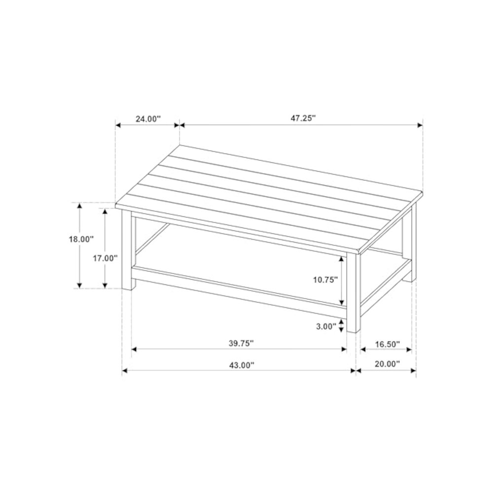 Payne 2-piece Coffee and End Table Set Distressed White. Picture 13