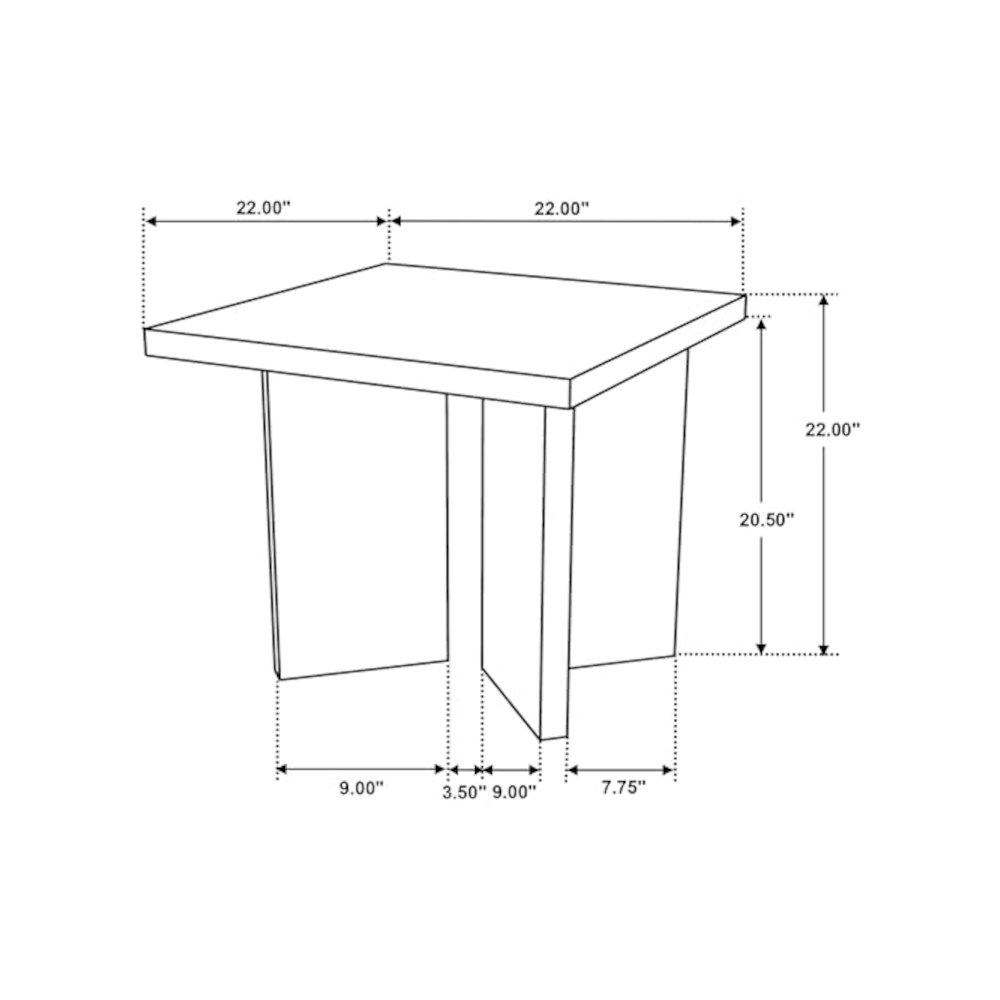 Andando 3-piece Coffee and End Table Set Mango Brown. Picture 12