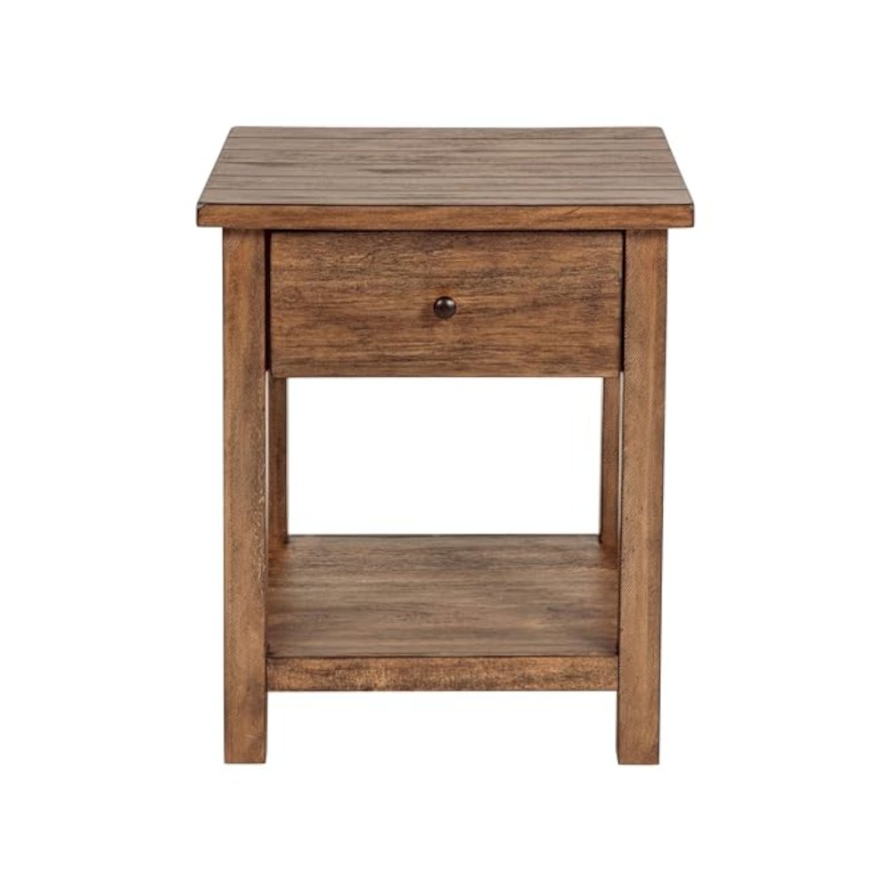 Payne 3-piece Coffee and 1-drawer End Table Set Brown. Picture 5