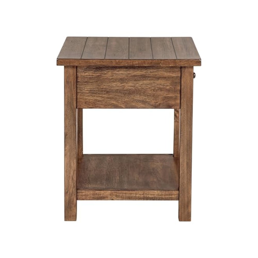 Payne 3-piece Coffee and 1-drawer End Table Set Brown. Picture 6