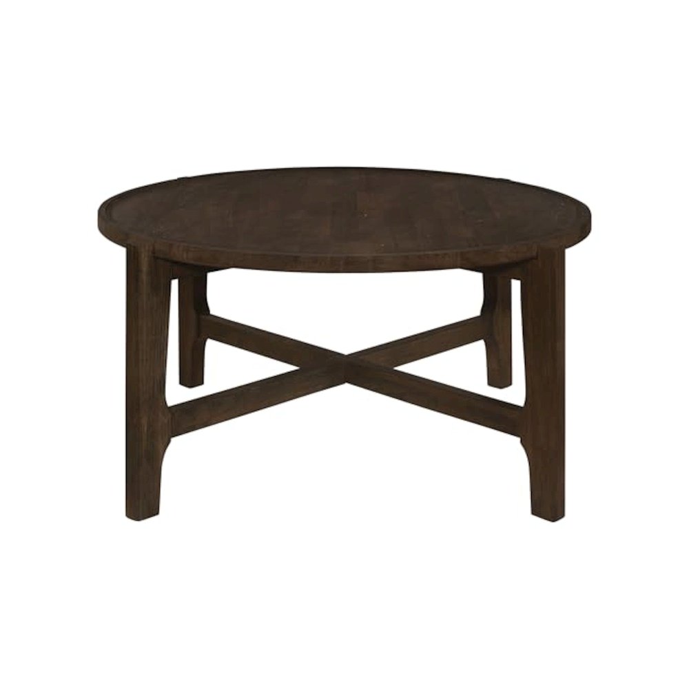 Cota 2-piece Solid Wood Coffee and End Table Set Dark Brown. Picture 9