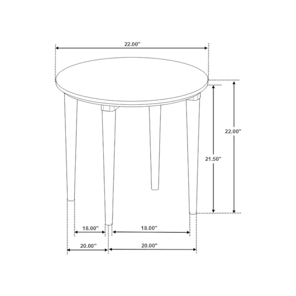 Aldis 3-piece Coffee and End Table Set White. Picture 9