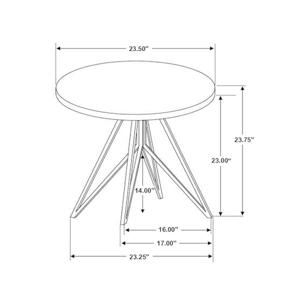 Hadi 3-piece Round SmartTop Coffee and End Table Set Cement. Picture 3