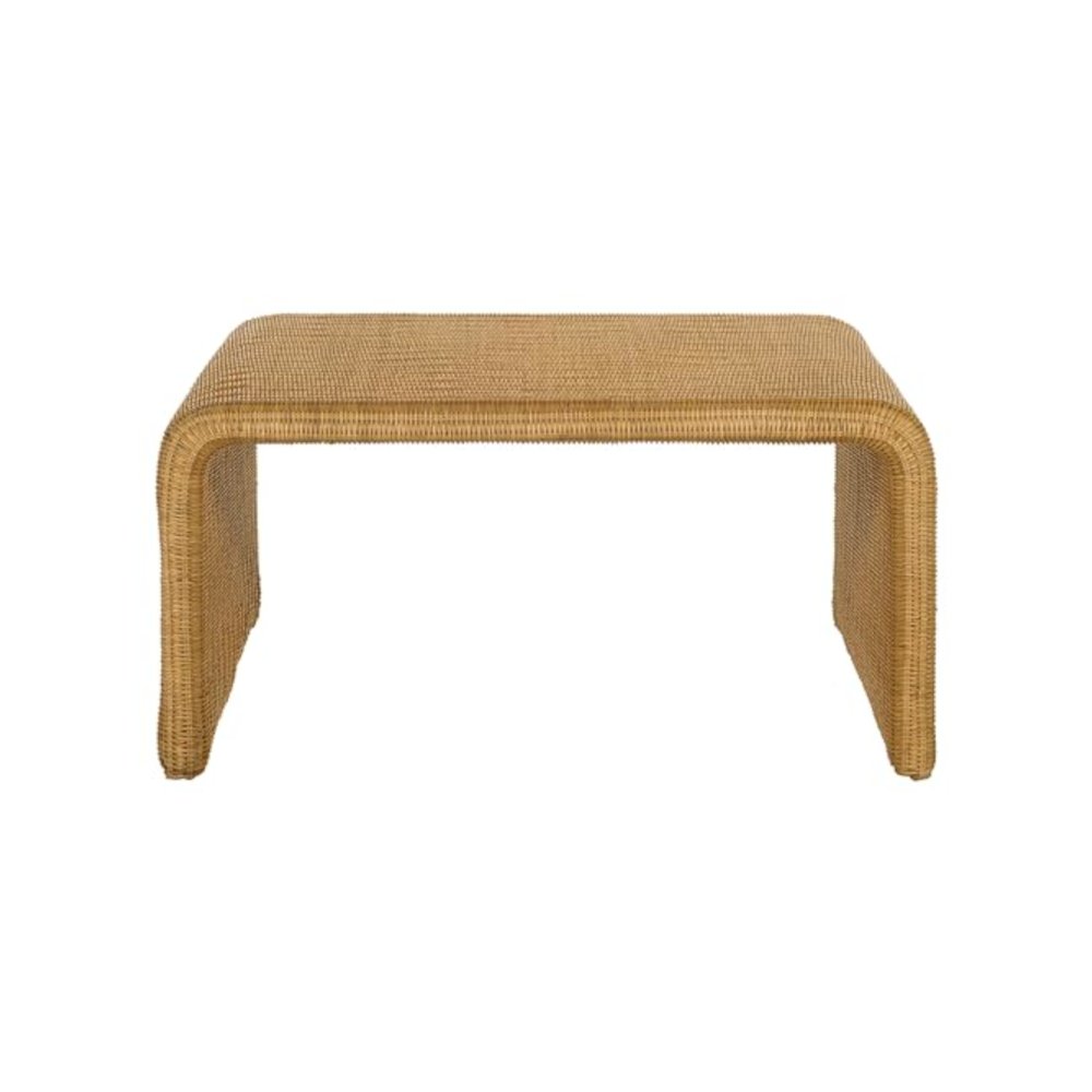 Juanita 2-piece Rattan Coffee and End Table Set Natural. Picture 7