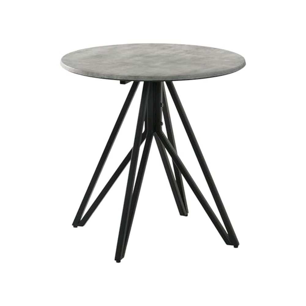 Hadi 3-piece Round SmartTop Coffee and End Table Set Cement. Picture 4