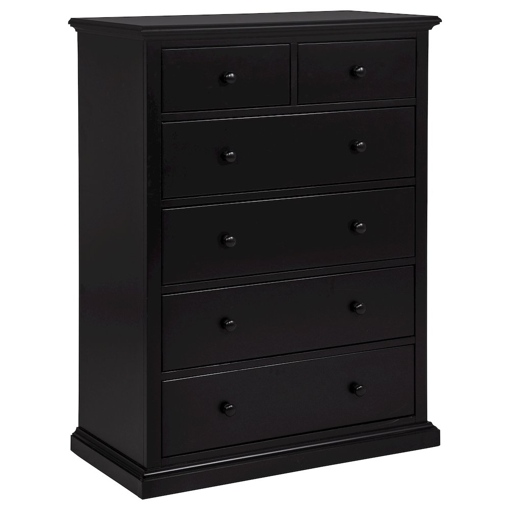 Sumerlin 6-drawer Bedroom Chest of Drawers Black. Picture 1