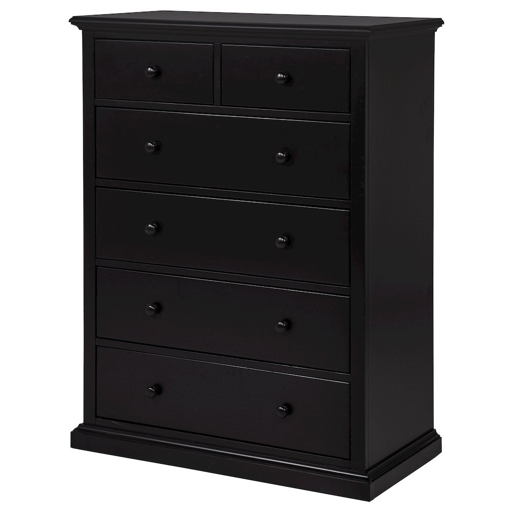 Sumerlin 6-drawer Bedroom Chest of Drawers Black. Picture 5