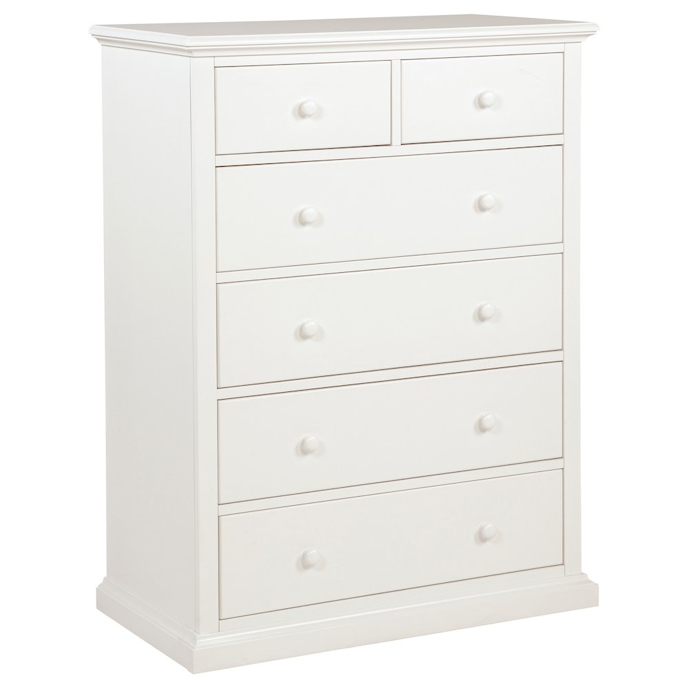 Sumerlin 6-drawer Bedroom Chest of Drawers White. Picture 1