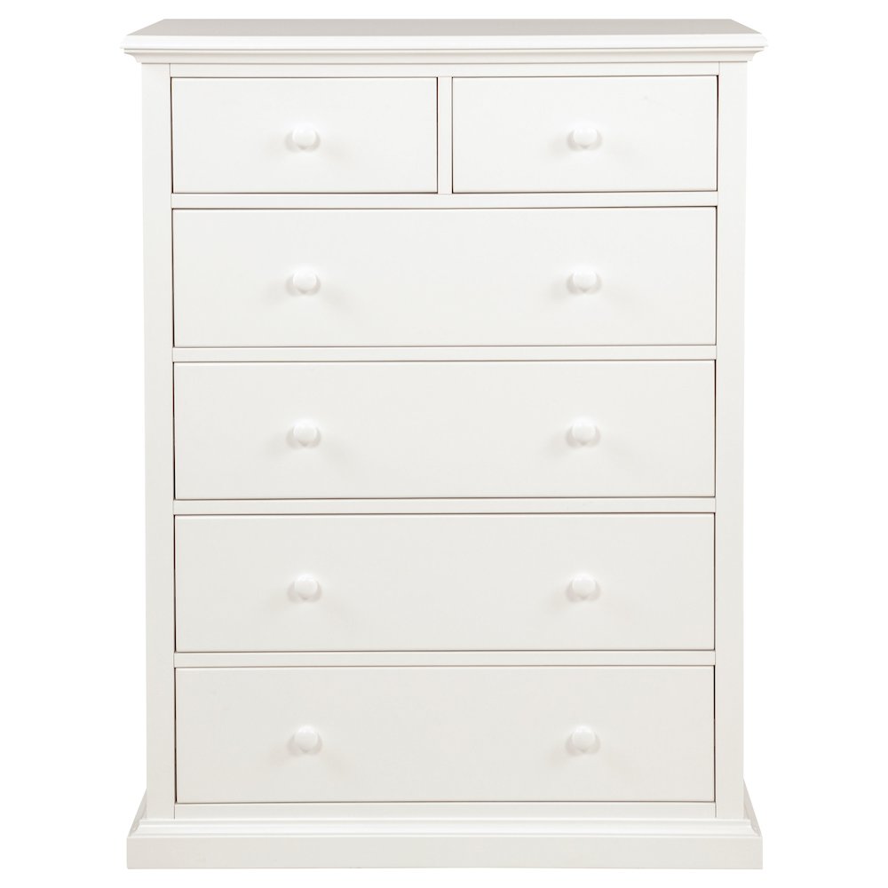 Sumerlin 6-drawer Bedroom Chest of Drawers White. Picture 4