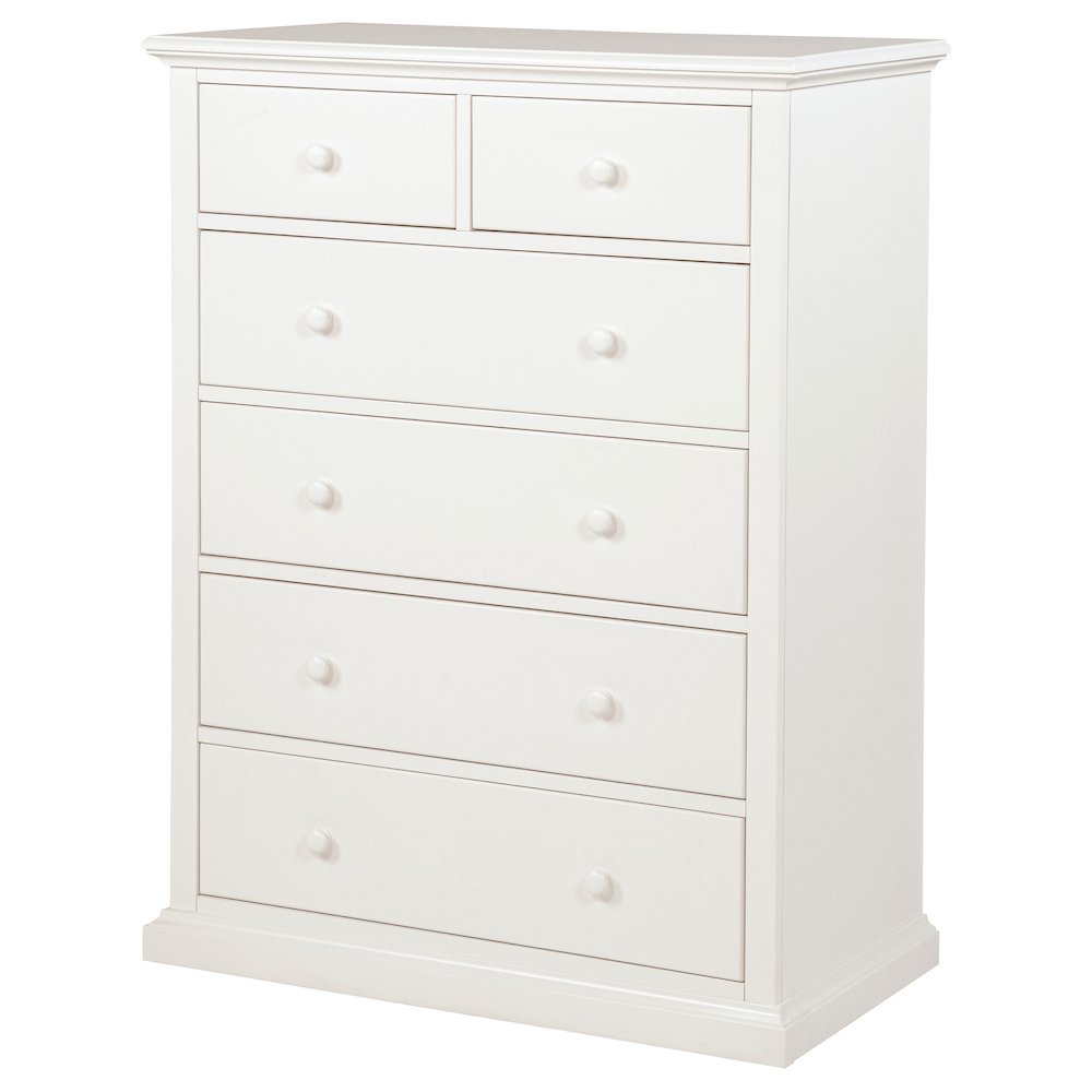 Sumerlin 6-drawer Bedroom Chest of Drawers White. Picture 5