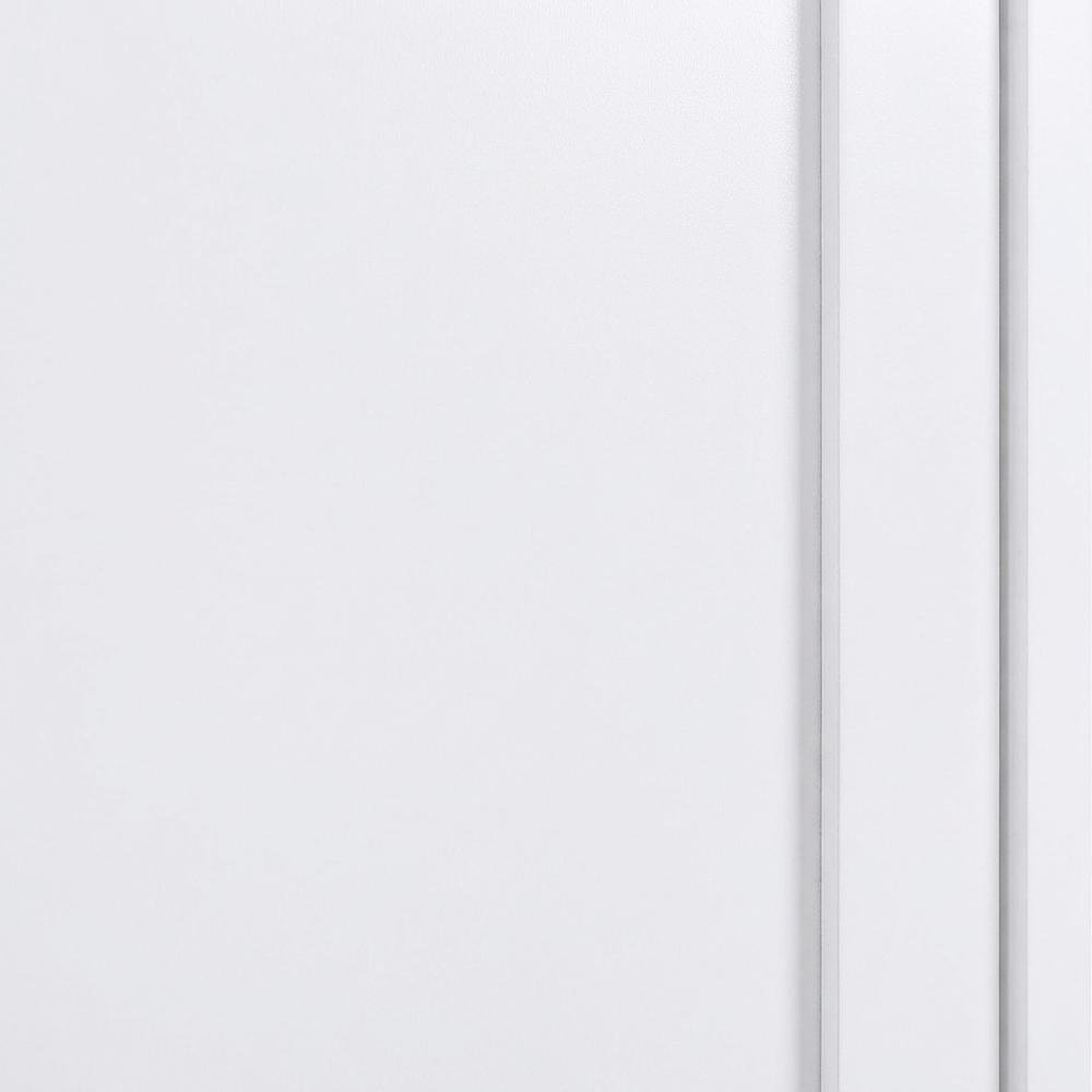 White 3-Shelf Media Tower With Gunmetal Finish And Transitional Style. Picture 5
