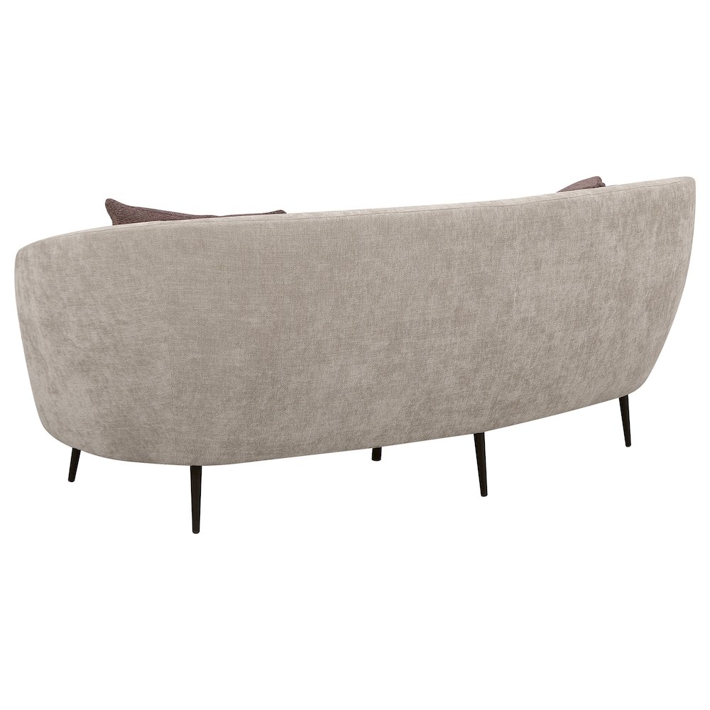 Ellorie 2-piece Upholstered Curved Sofa Set Beige. Picture 5