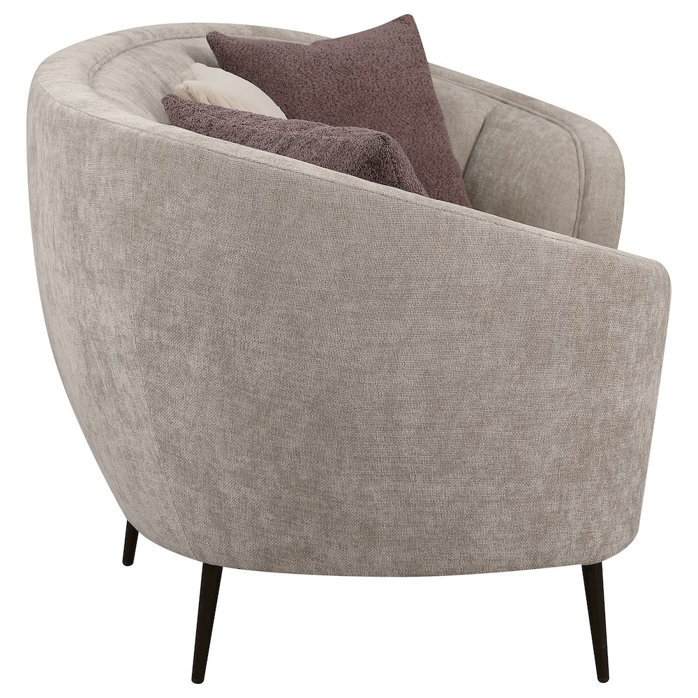 Ellorie 2-piece Upholstered Curved Sofa Set Beige. Picture 6
