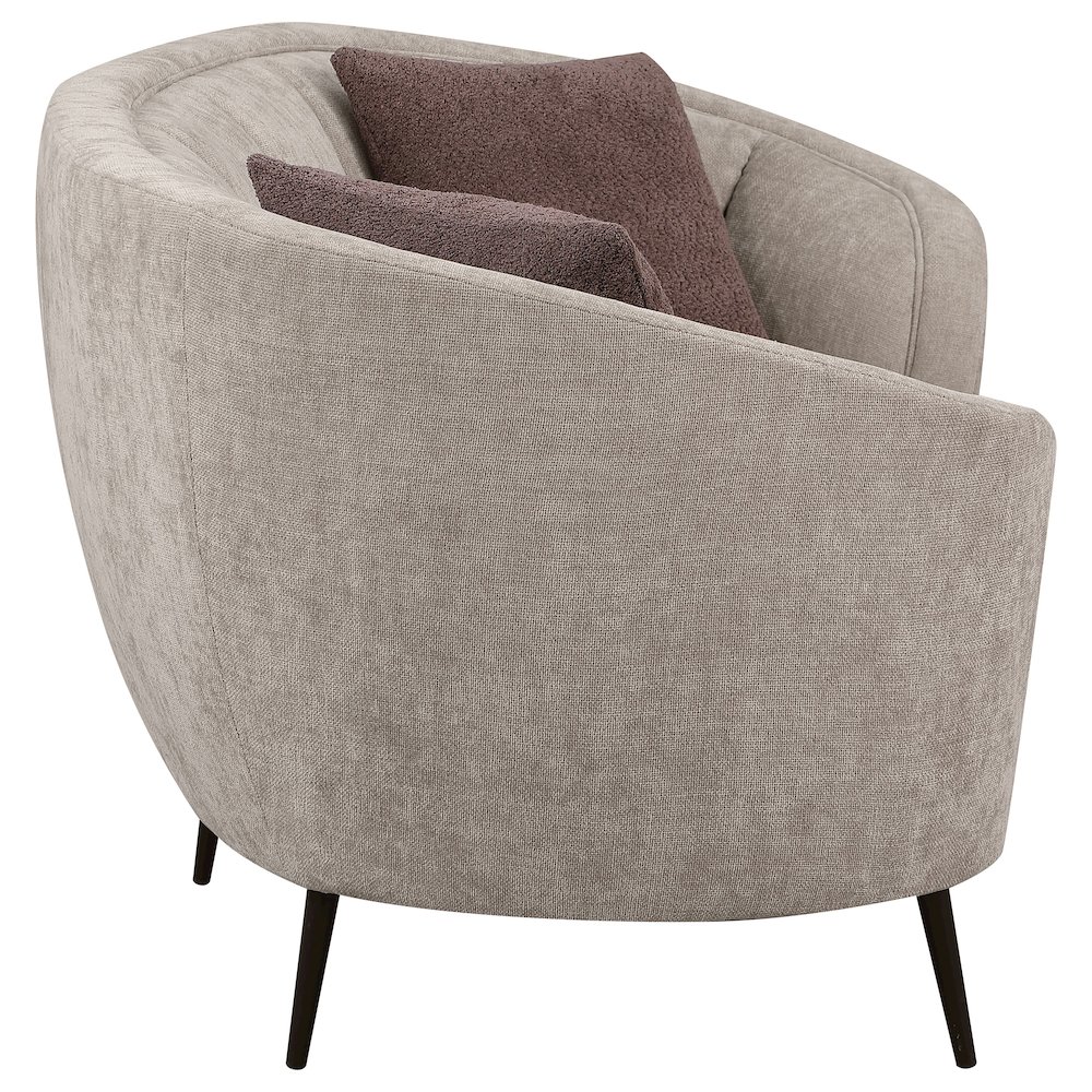 Ellorie 2-piece Upholstered Curved Sofa Set Beige. Picture 10