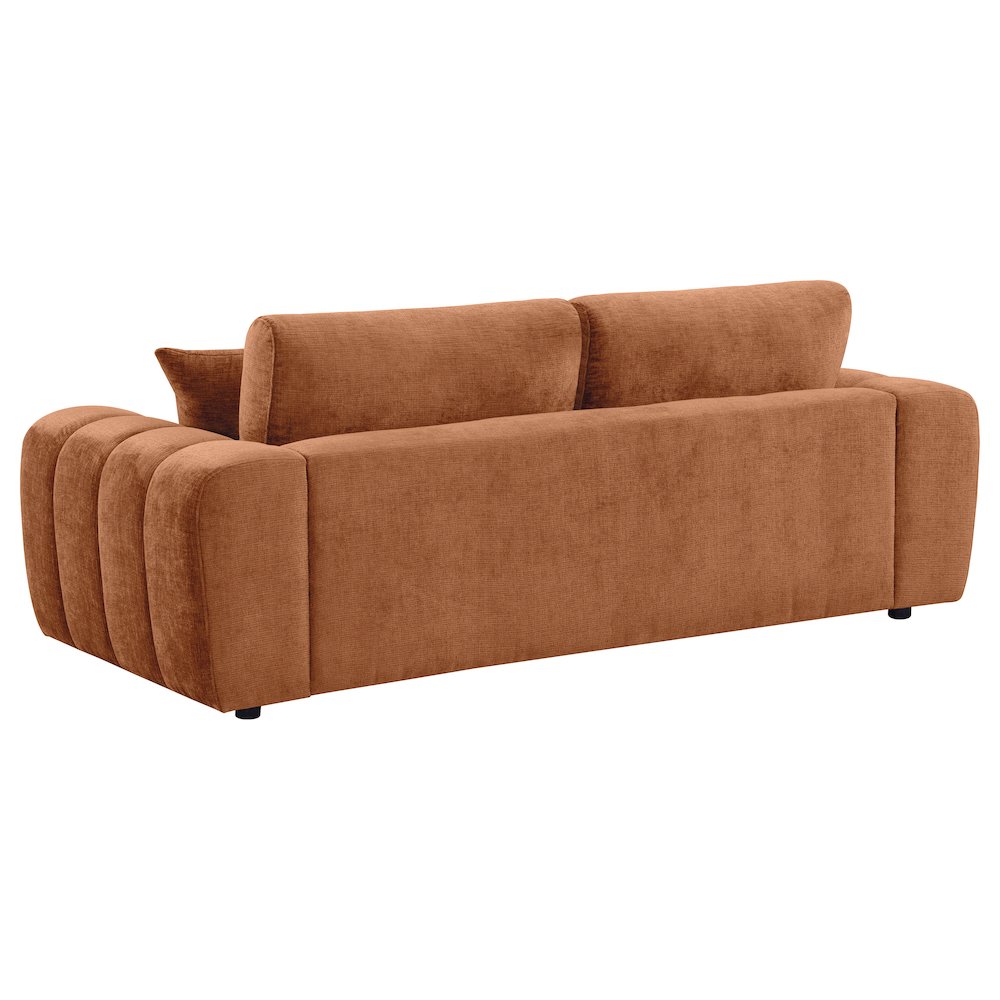 Burnett 4-piece Chenille Upholstered Sofa Set Burnt Orange. Picture 3