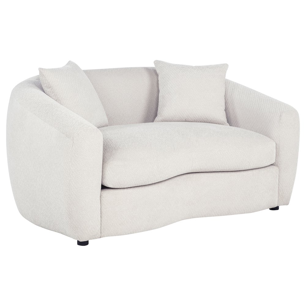 Isabella Fabric Upholstered Loveseat Sand. Picture 1