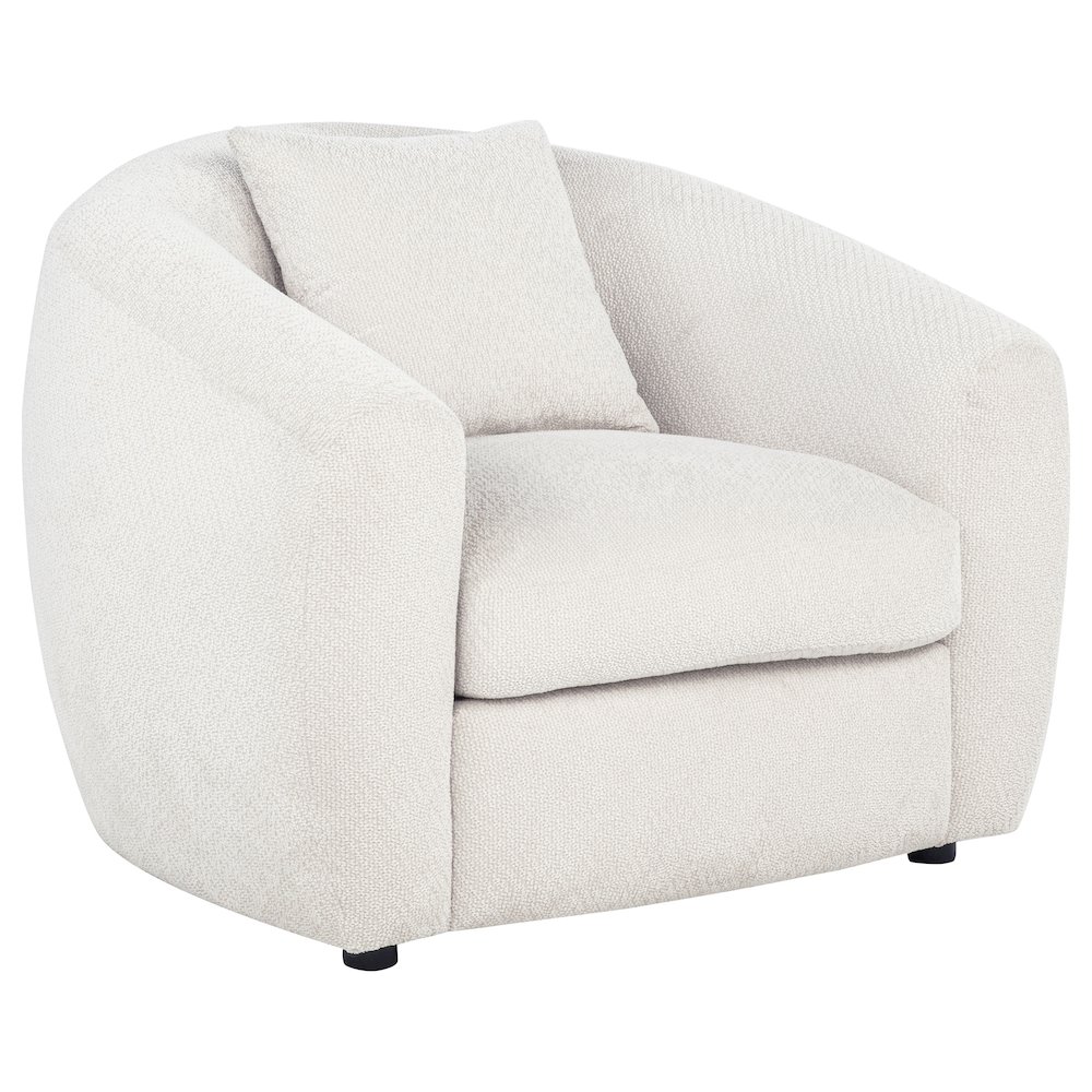 Isabella Fabric Upholstered Accent Chair Sand. Picture 1