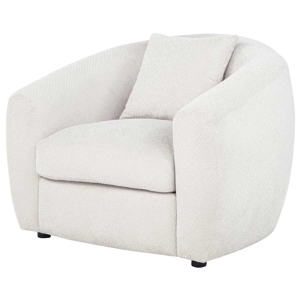 Isabella Fabric Upholstered Accent Chair Sand. Picture 3