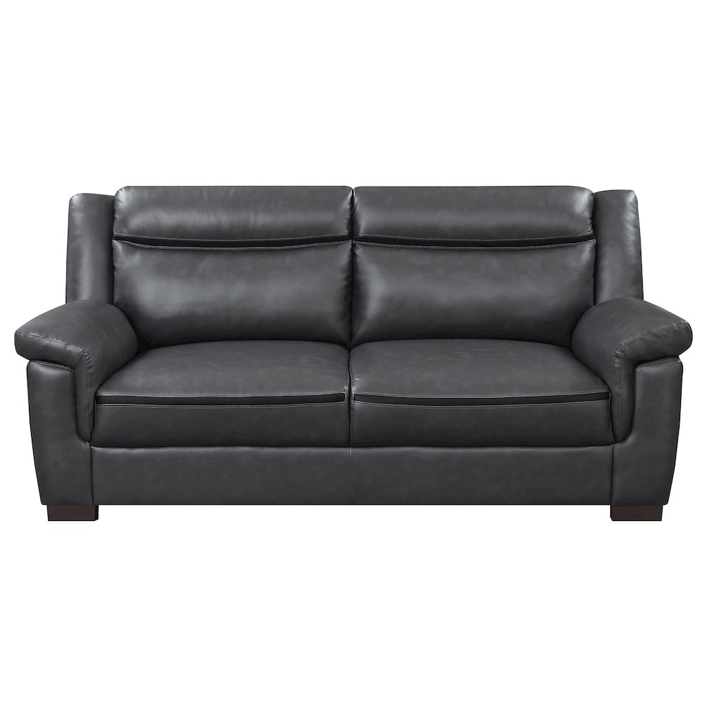 Arabella Upholstered Padded Arm Sofa Grey. Picture 3