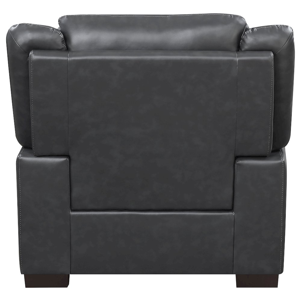 Arabella 3-piece Upholstered Padded Arm Sofa Set Grey. Picture 7