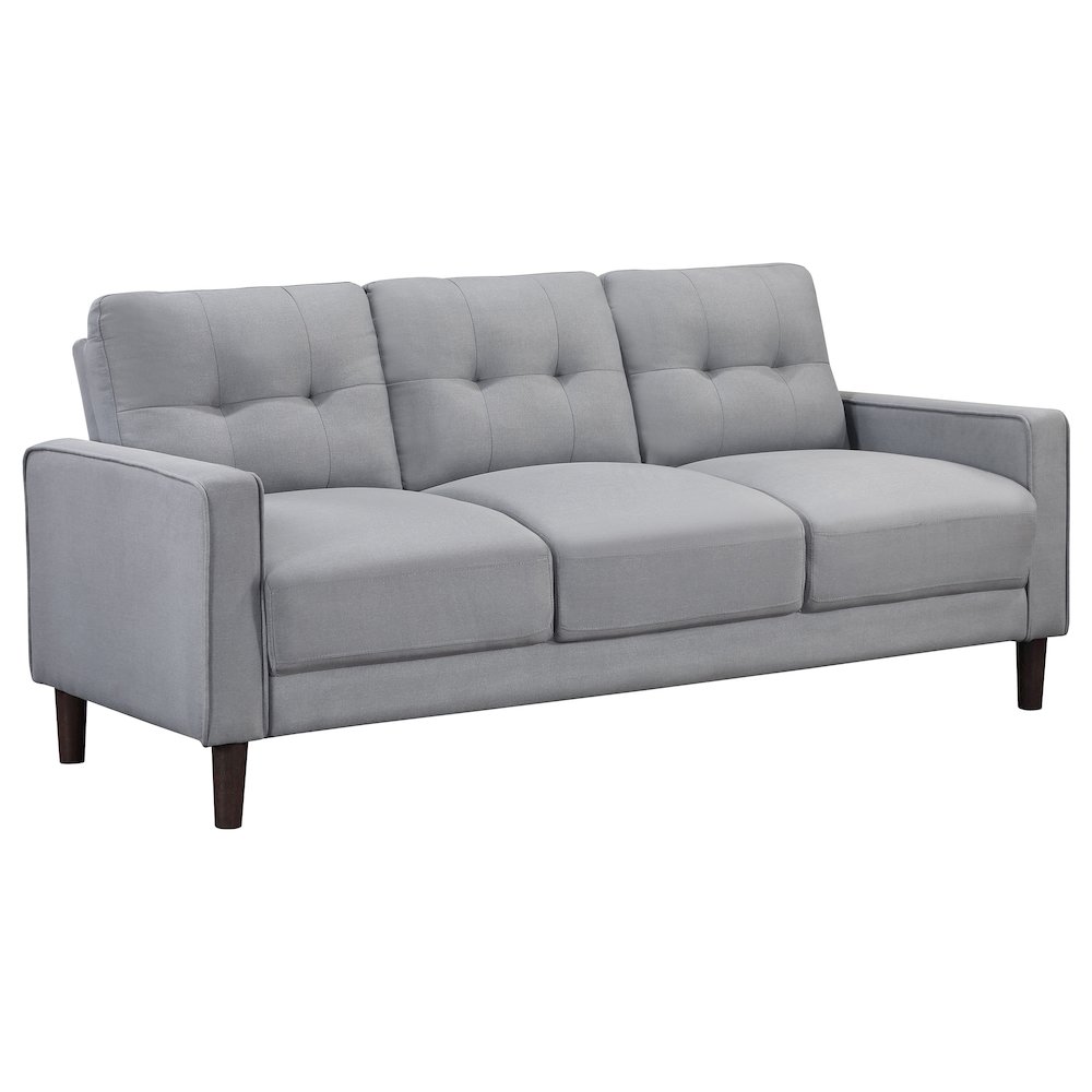 Bowen Upholstered Track Arm Tufted Sofa Grey. Picture 1
