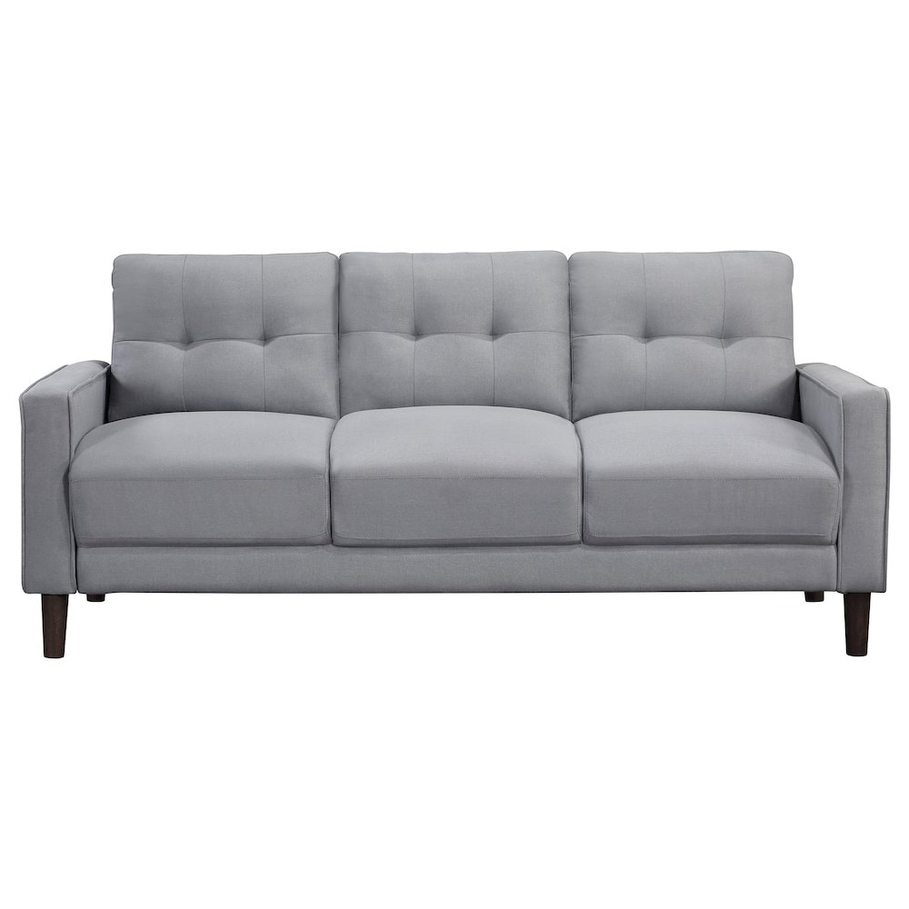 Bowen Upholstered Track Arm Tufted Sofa Grey. Picture 3
