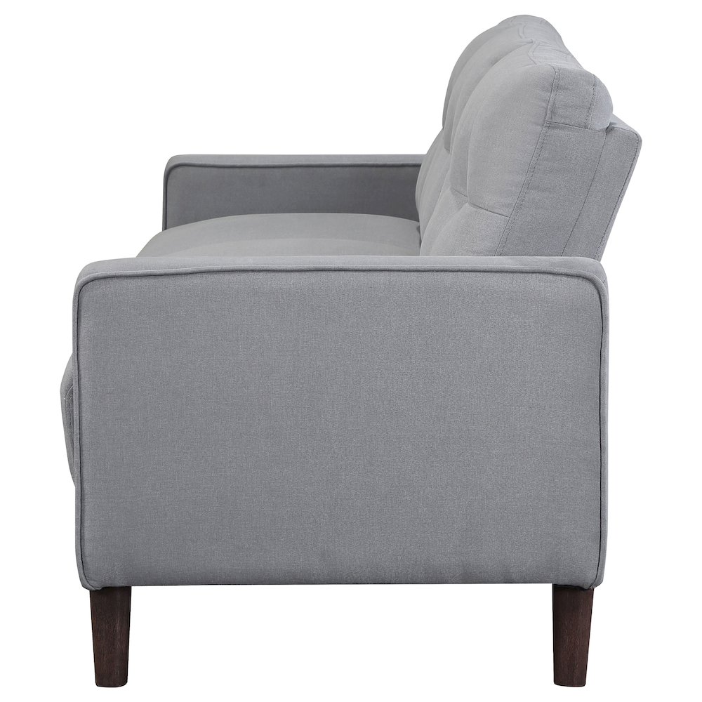 Bowen Upholstered Track Arm Tufted Sofa Grey. Picture 5