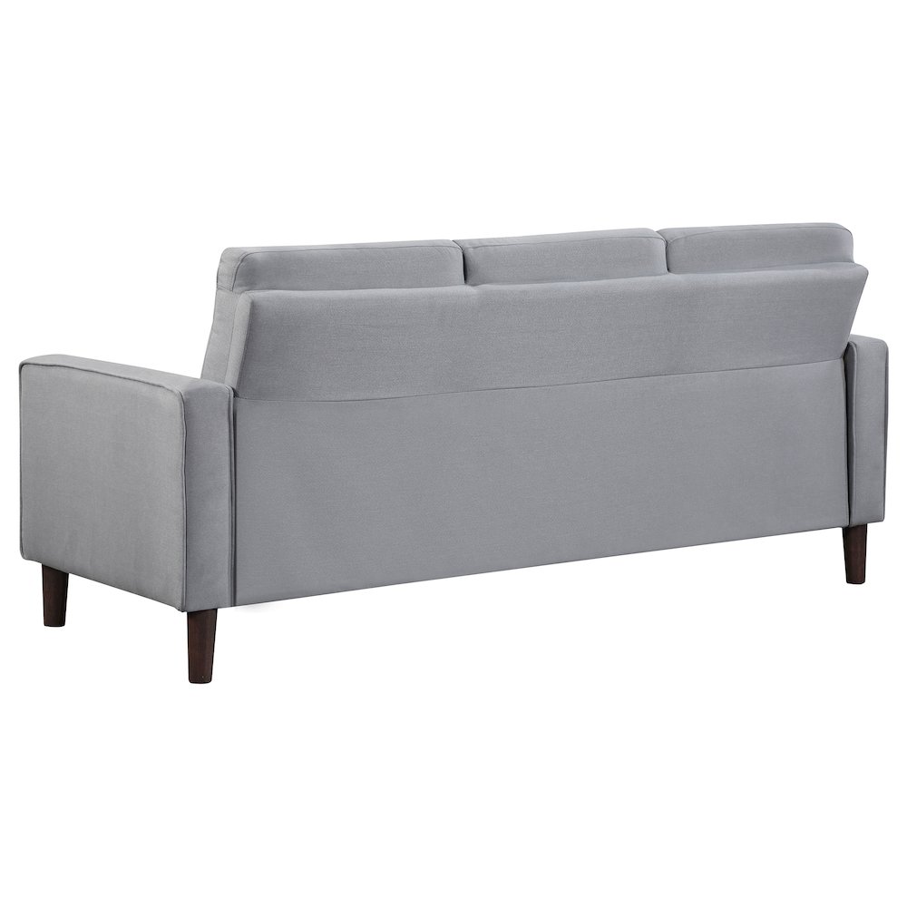 Bowen Upholstered Track Arm Tufted Sofa Grey. Picture 6