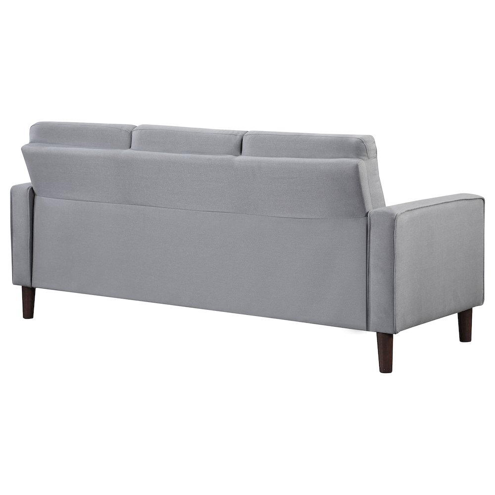 Bowen Upholstered Track Arm Tufted Sofa Grey. Picture 7