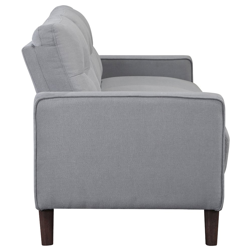 Bowen Upholstered Track Arm Tufted Sofa Grey. Picture 8