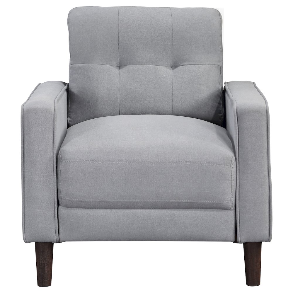 Bowen 3-piece Upholstered Track Arm Tufted Sofa Set Grey. Picture 9