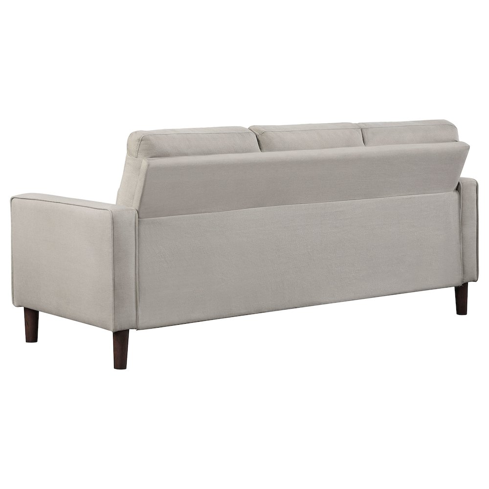 Bowen Upholstered Track Arm Tufted Sofa Beige. Picture 6