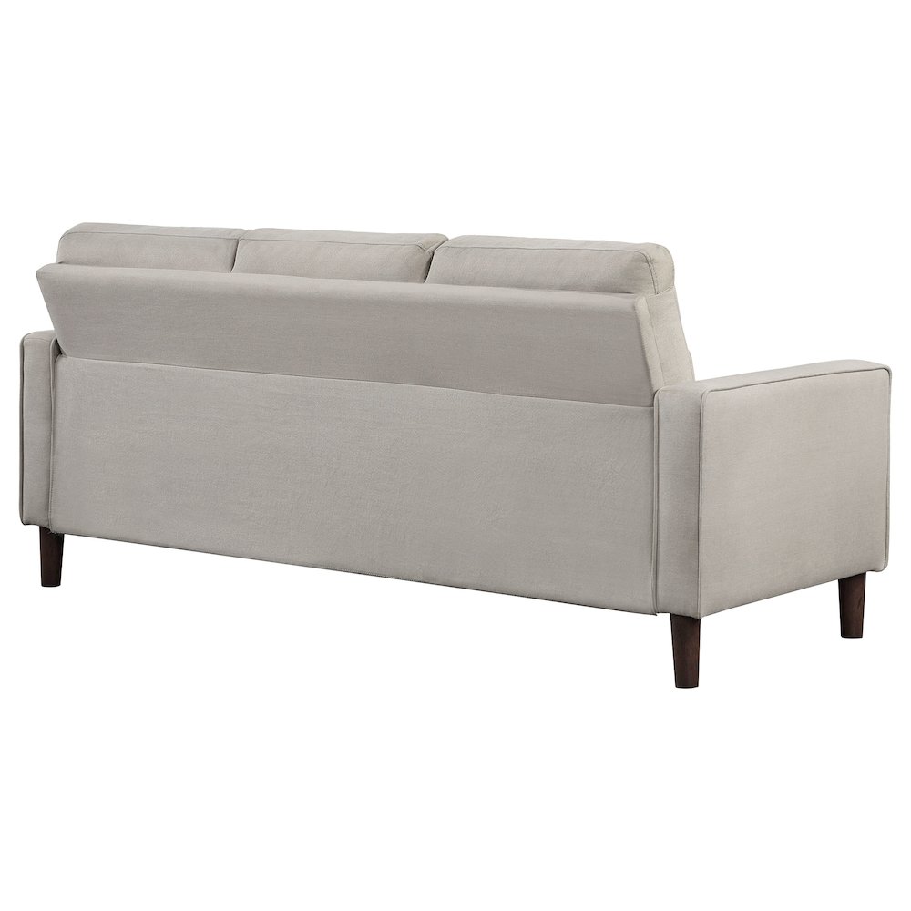 Bowen Upholstered Track Arm Tufted Sofa Beige. Picture 7