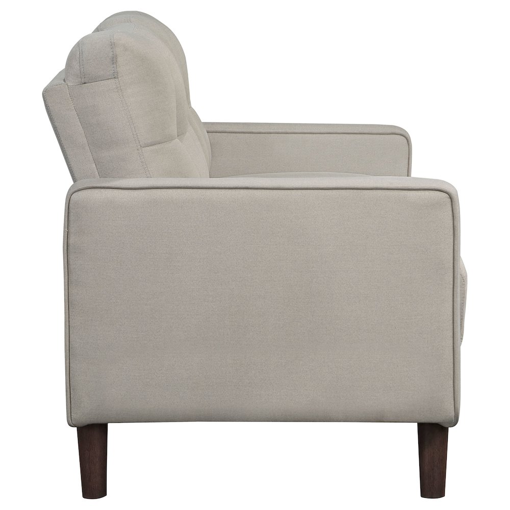 Bowen 2-piece Upholstered Track Arm Tufted Sofa Set Beige. Picture 9