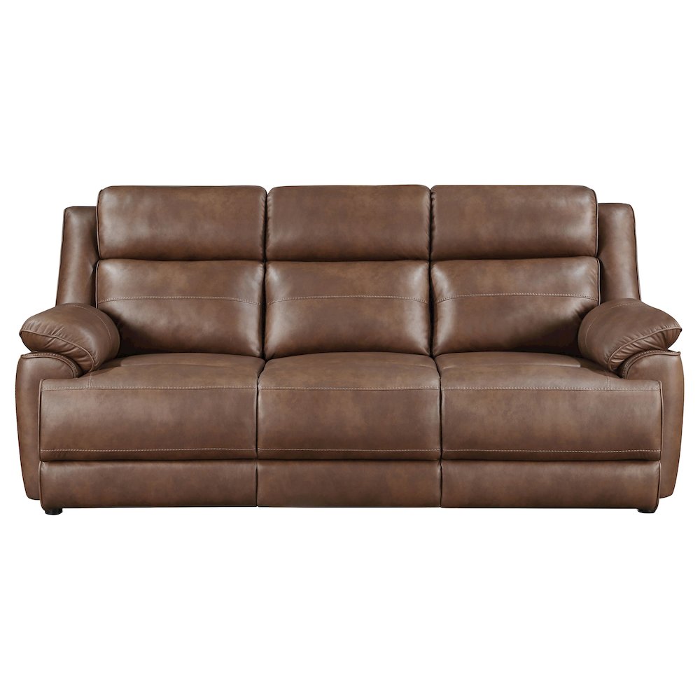 Ellington 2-piece Upholstered Padded Arm Sofa Set Dark Brown. Picture 4