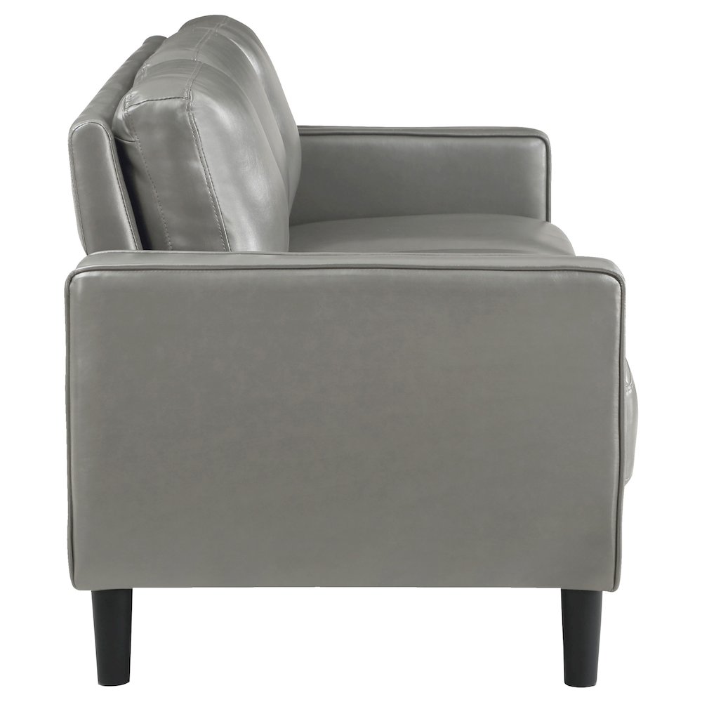 Ruth 2-piece Upholstered Track Arm Sofa Set Grey. Picture 6