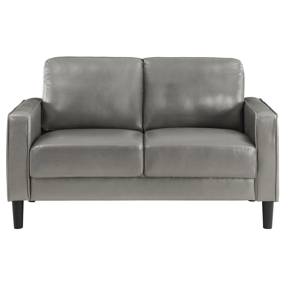 Ruth 2-piece Upholstered Track Arm Sofa Set Grey. Picture 8