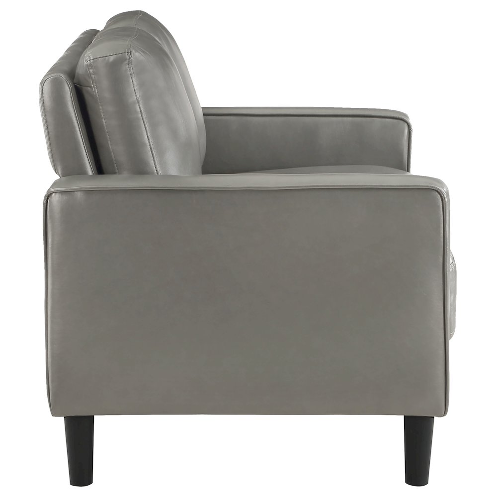 Ruth 2-piece Upholstered Track Arm Sofa Set Grey. Picture 10
