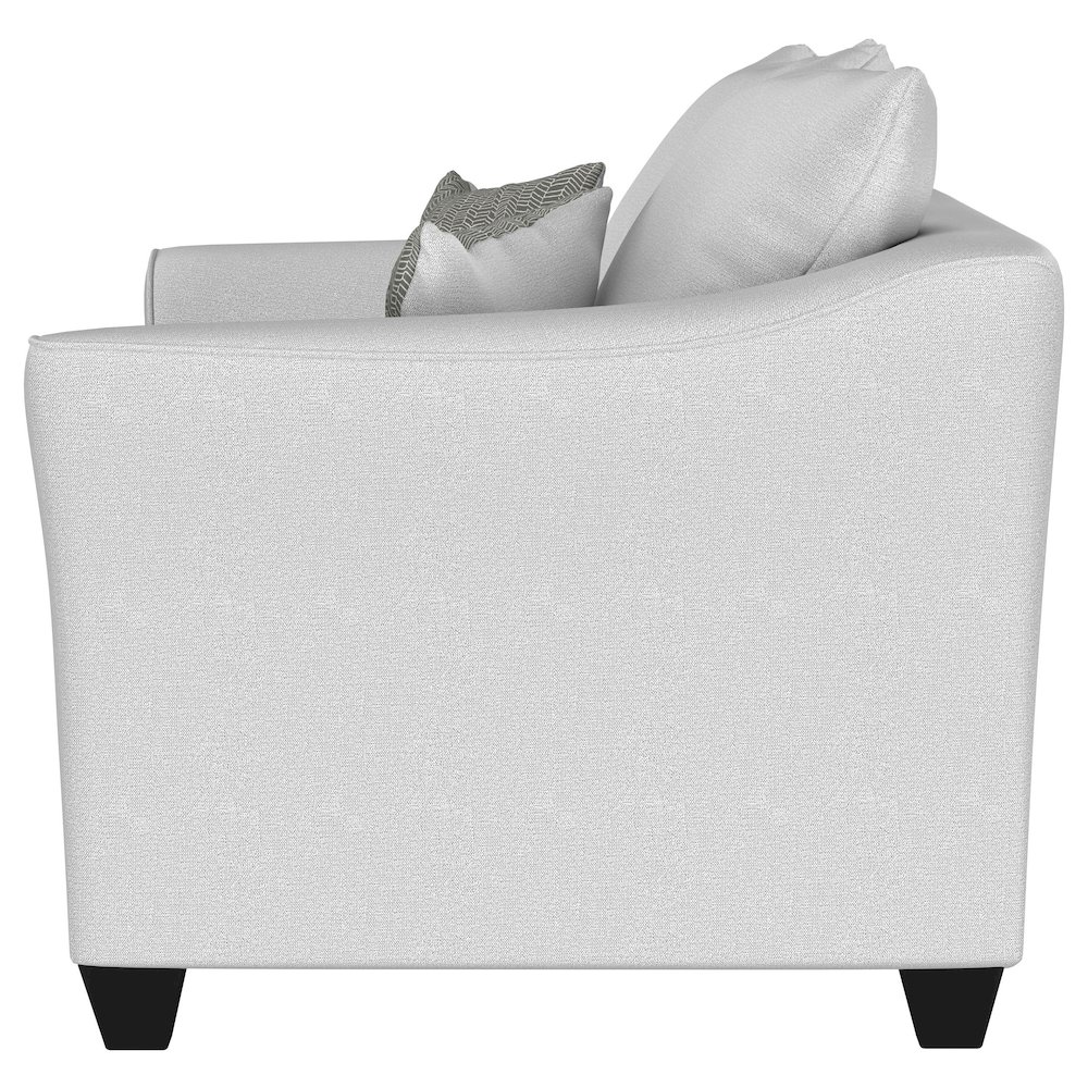 Salizar Upholstered Flared Arm Loveseat Sand. Picture 5