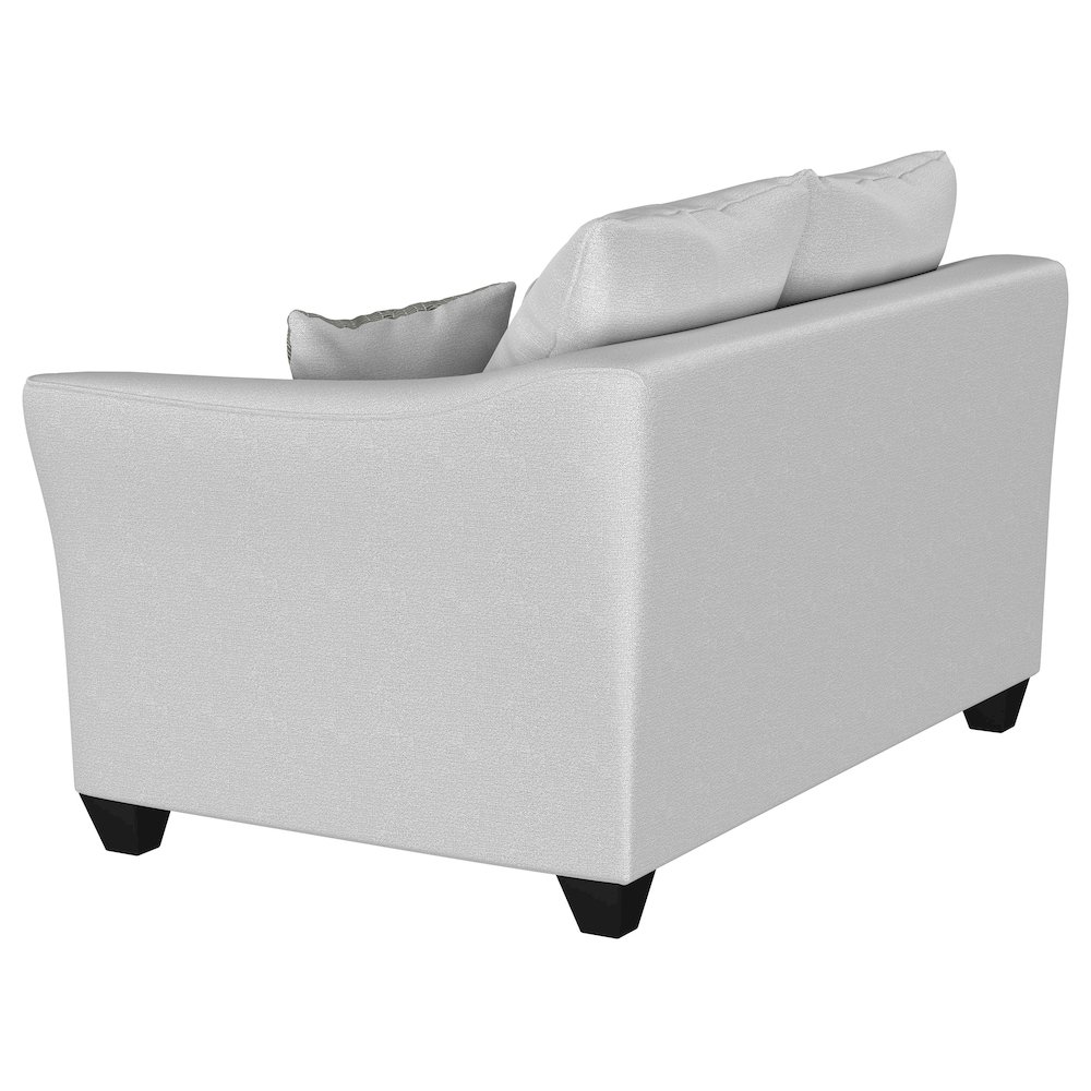 Salizar Upholstered Flared Arm Loveseat Sand. Picture 6