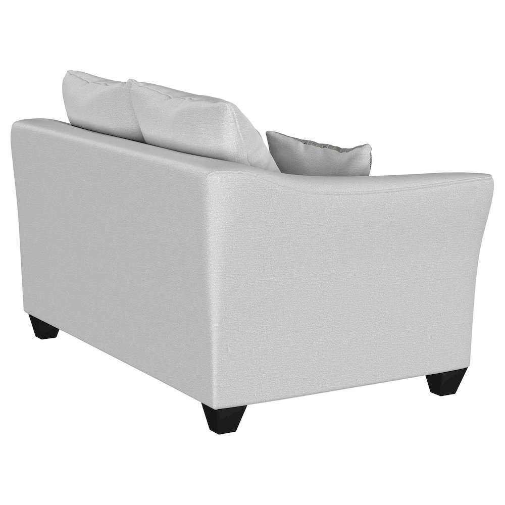 Salizar Upholstered Flared Arm Loveseat Sand. Picture 8
