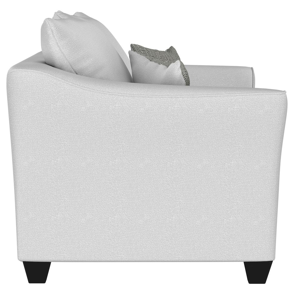 Salizar Upholstered Flared Arm Loveseat Sand. Picture 9