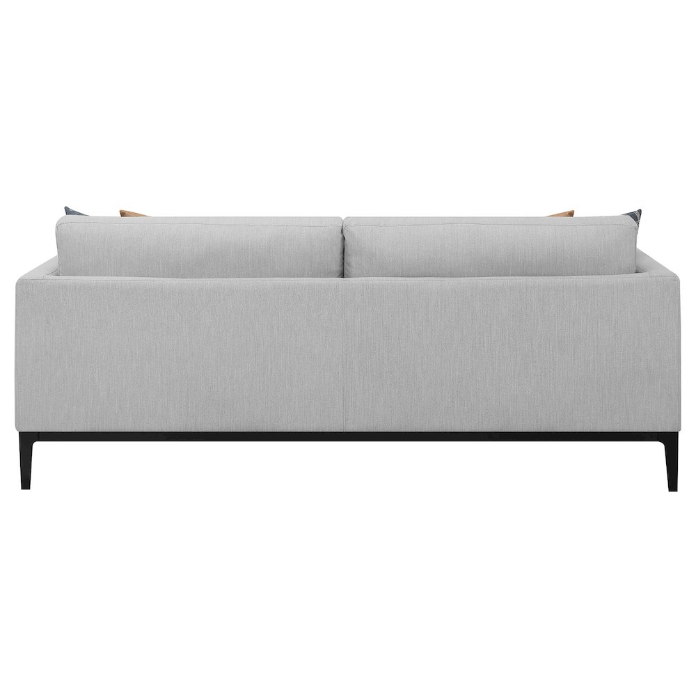 Apperson Upholstered Track Arm Sofa Light Grey. Picture 7