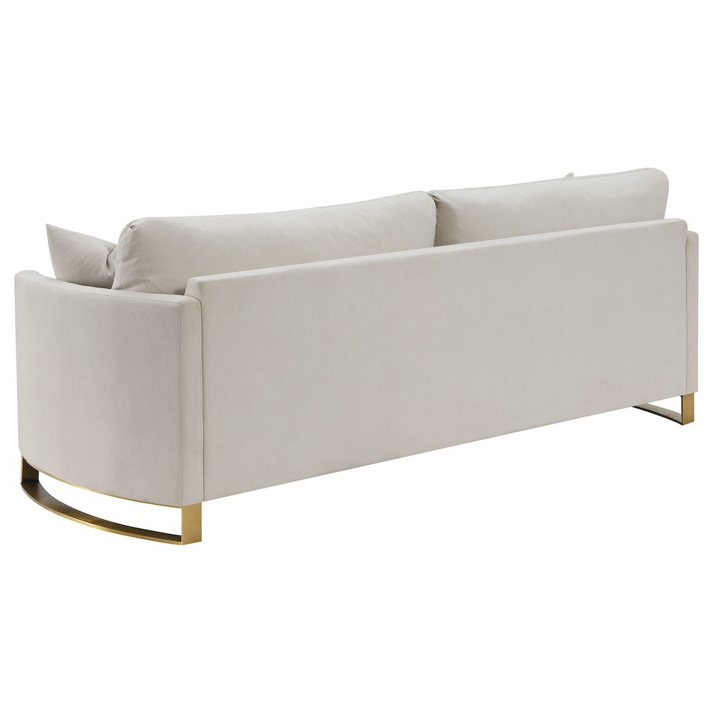 Corliss 2-piece Upholstered Arched Arm Sofa Set Beige. Picture 5
