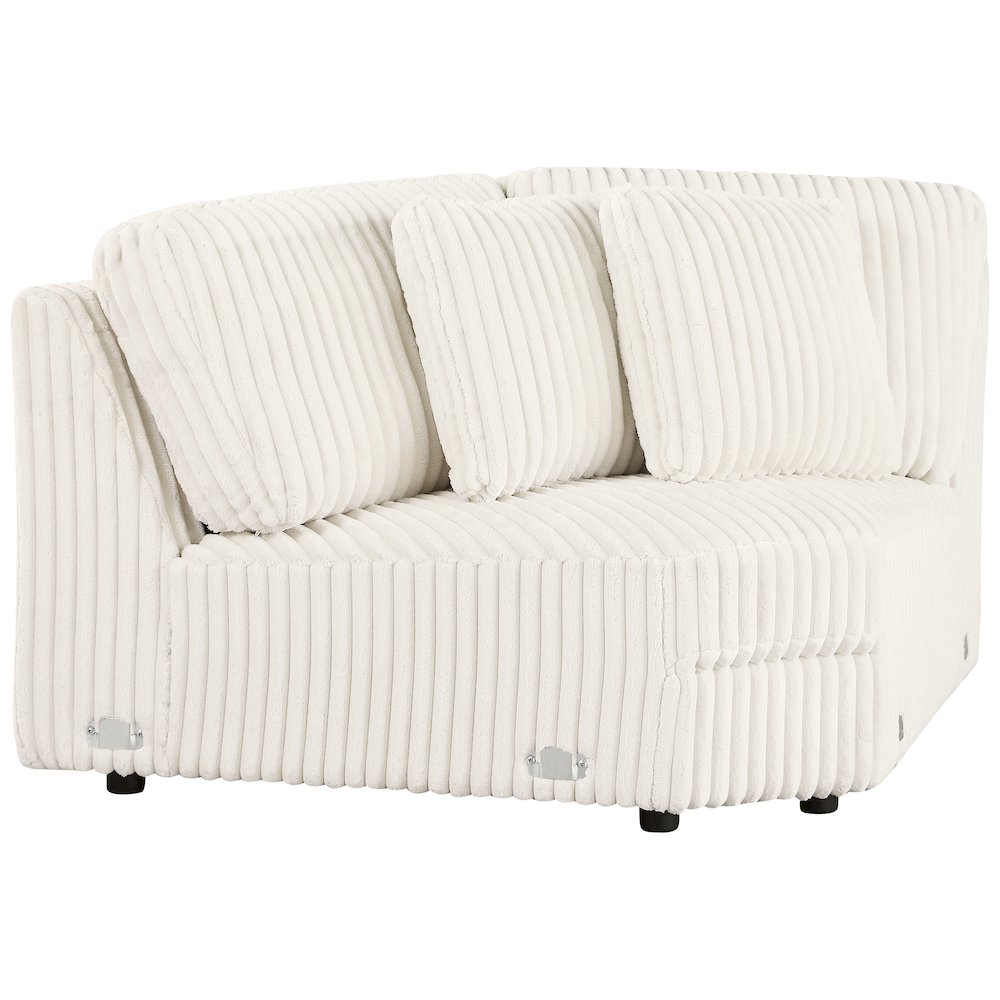 Emberson Upholstered Wedge Ivory. Picture 2