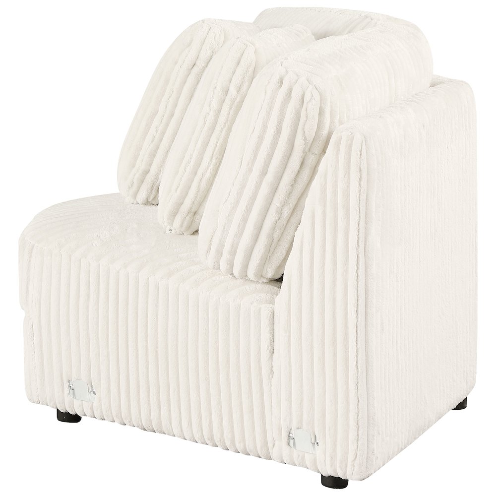 Emberson Upholstered Wedge Ivory. Picture 5